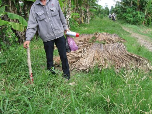090627_サイト引渡し_Road(4)_サイト調査時に打った杭_090627